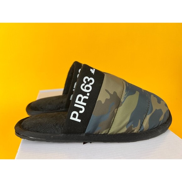 Pajar Canada Stevie Mule Slippers Womens 37 M Olive Green Camo Slip On Flats NWB - Picture 7 of 12